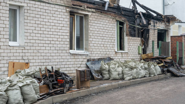 Professional Fire Damage Repair technician working in Montgomery Village, MD